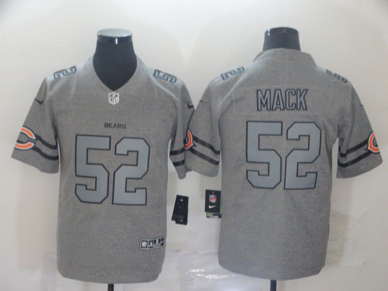 Men Chicago Bears #52 Mack Grey Retro Nike NFL Jerseys->chicago bears->NFL Jersey